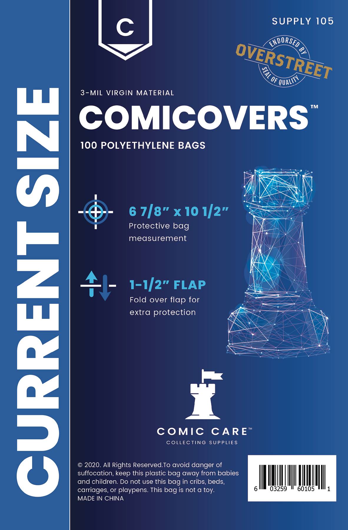 Comicovers: Current Size PE Bags (Pack of 100)