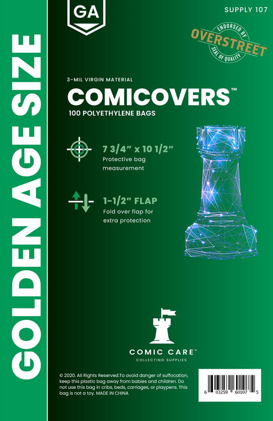 Comic Care: Golden Age Size PE Bags (Pack of 100)
