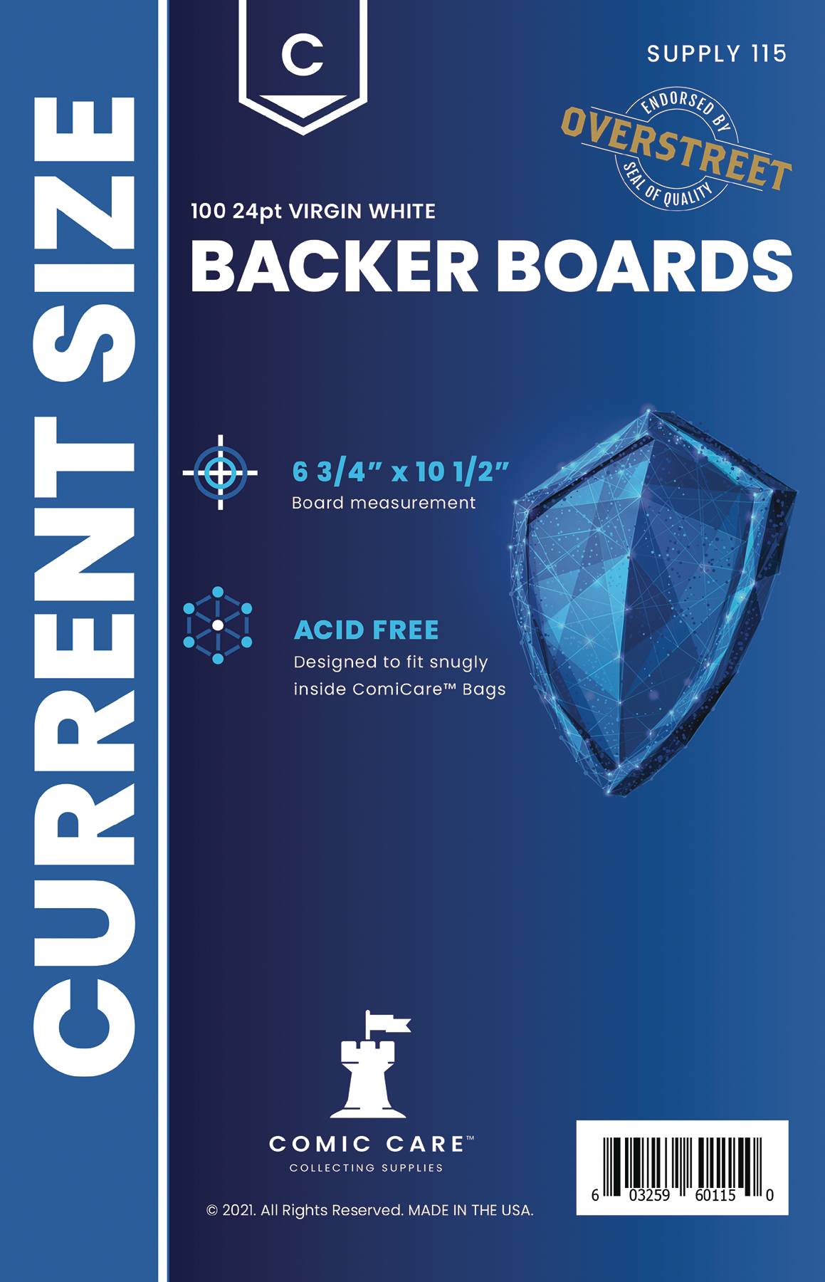 Backer Boards: Current Size (Pack Of 100)