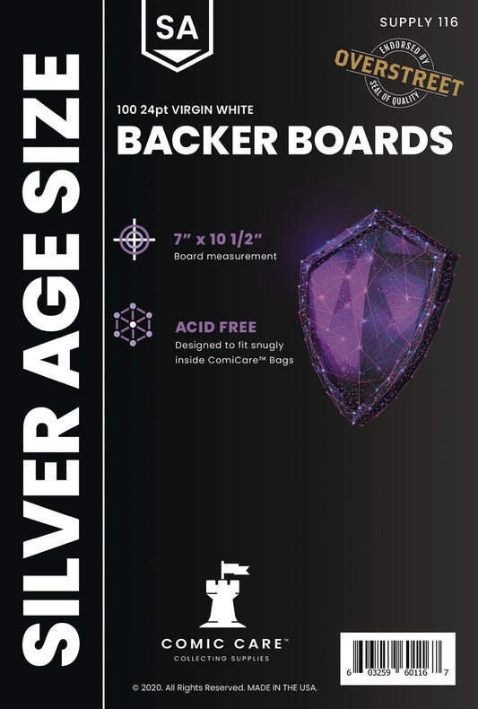 Backer Boards: Silver Age Size (Pack Of 100)