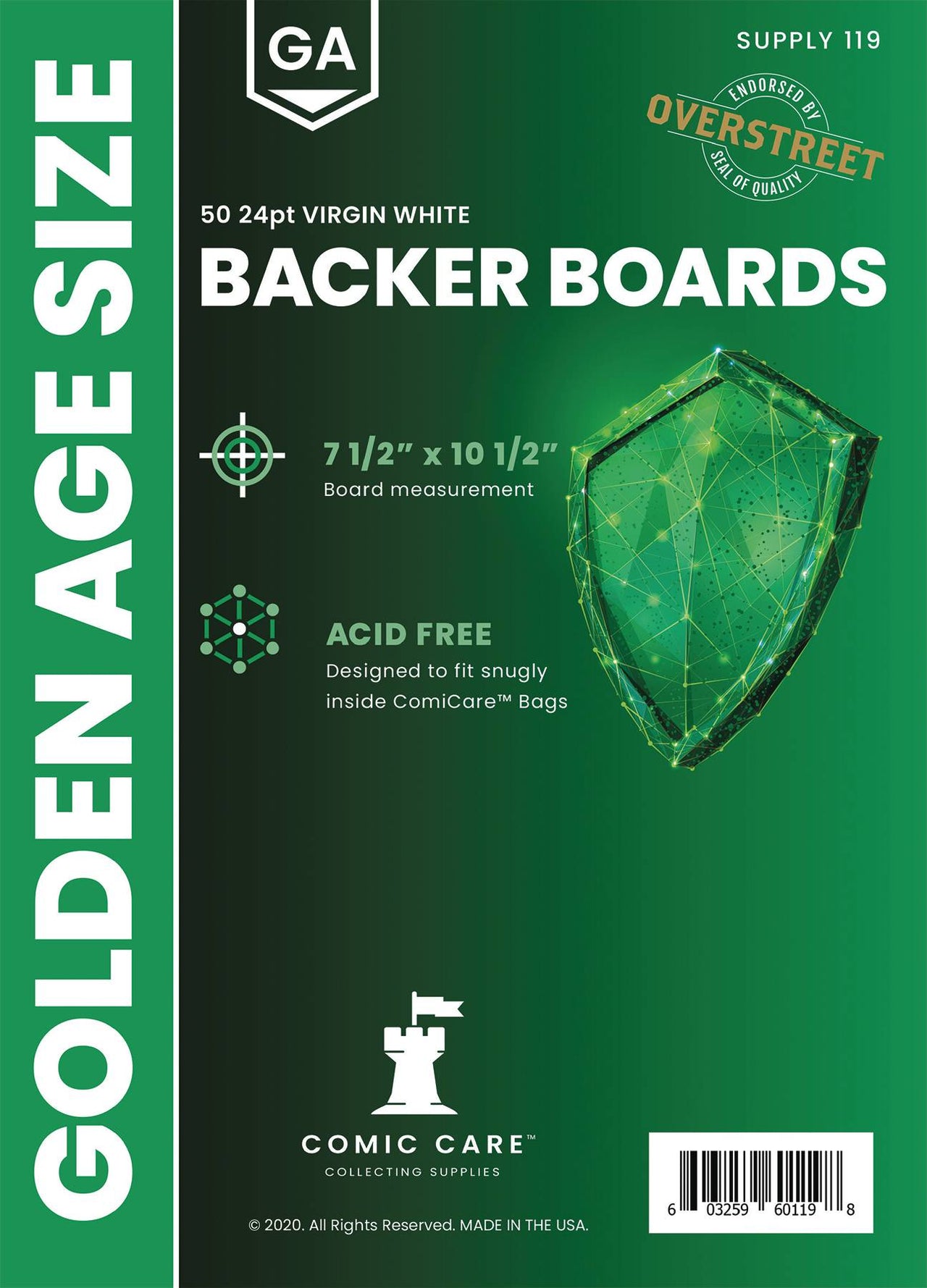Backer Boards: Golden Age Size (Pack Of 50)