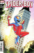 Comic book cover featuring Spider-Boy in a cityscape