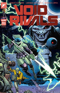 Comic book cover titled 'Void Rivals' featuring two characters and a large alien creature.