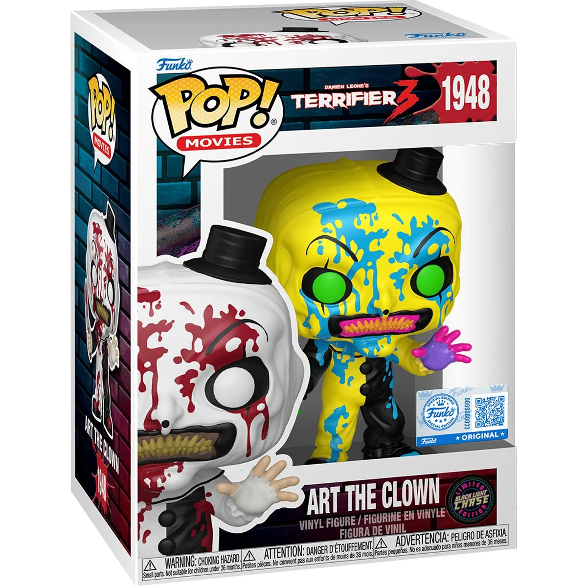 Terrifier 3 Art the Clown Bloody Funko Pop! Vinyl Figure #1948 - Entertainment Earth Exclusive