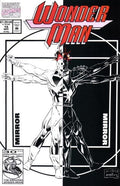 Comic book cover featuring a superhero in a mirror reflection design with 'Marvel Comics' branding.