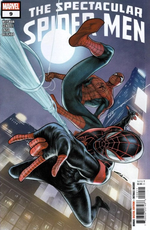 Comic book cover of 'The Spectacular Spider-Men' featuring multiple Spider-Man characters.