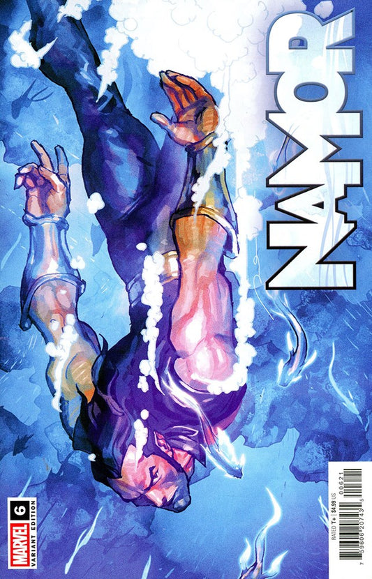 Comic book cover featuring a character underwater with 'Namor' text