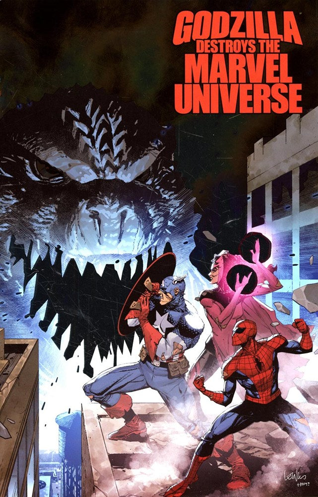 Godzilla Destroys The Marvel Universe (2025) #1B