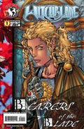 Comic book cover featuring a warrior character with intricate details and text
