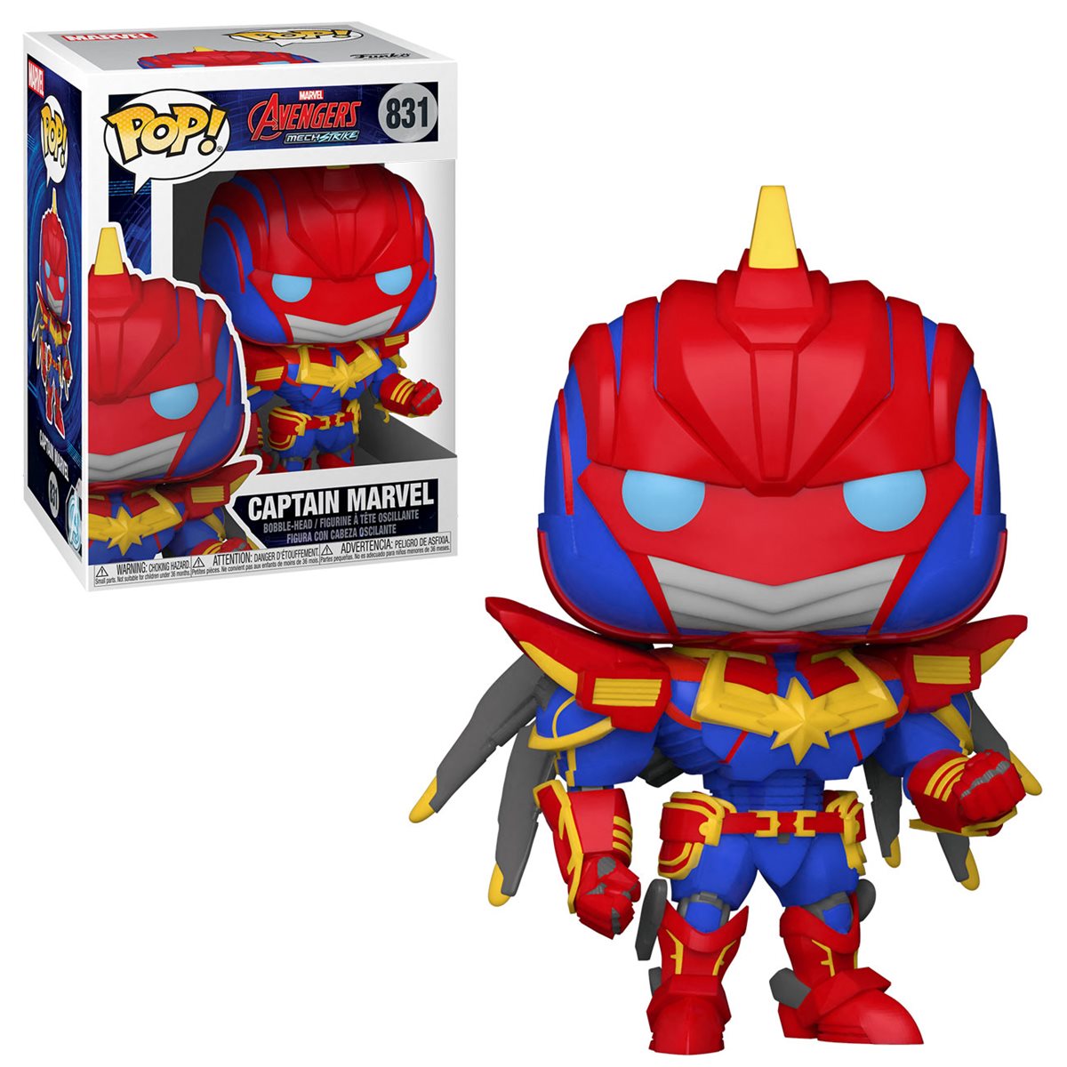 Pop! Marvel: Avengers Mech Strike - Captain Marvel #831 Vinyl Figure