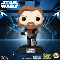 Thumbnail for Star Wars: The Clone Wars Obi-Wan Kenobi Mandalorian Armor Pop! Vinyl Figure #599 - Entertainment Earth Exclusive